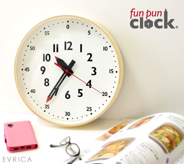 lemnos レムノス fun pun clock／掛け時計・置き時計