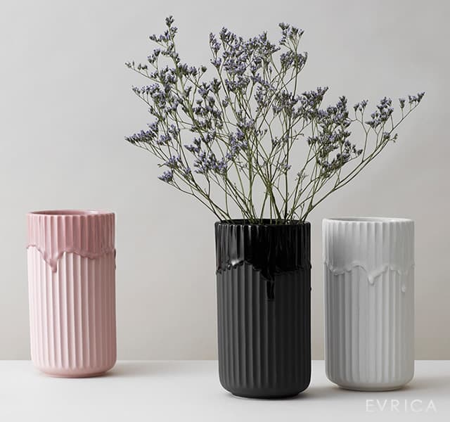 Lyngby Porcelaen リュンビューポーセリン vase with running glaze 