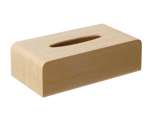 saito wood 木製のティッシュボックス カバー・ホワイトオーク