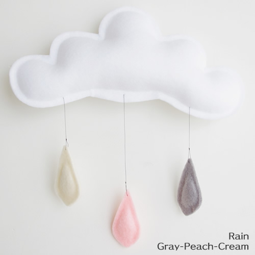 The Butter Flying Rain 20cm　Gray Peach Cream