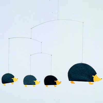 FLENSTED MOBILES　Hedgehog family（はりねずみの家族）
