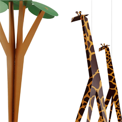 FLENSTED MOBILES　Giraffes on the Savannah（サバンナのキリンたち）